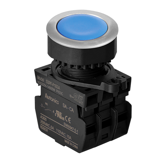利川S3PF 系列 安装开孔Ø30圆形按钮开关(齐平型)